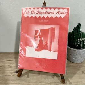 Vintage 1947 Let’s Be Sweethearts Again Sheet Music Campbell Porgie